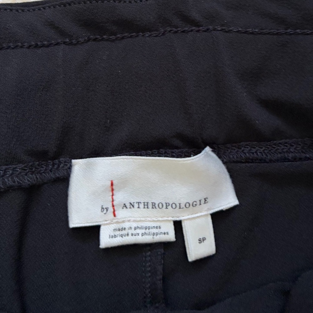 Anthropologie Paper Bag Black Pants Loose Fit Harem Barrell Leg Ankle Size SP - Picture 6 of 8